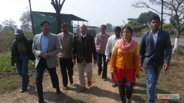 JDE JNKVV Jabalpur vited KVK Farm